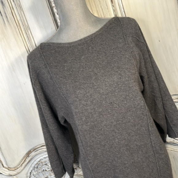 C. Cashmere Boatneck Kimono Sleeve Pullover Sweater Quiet Luxury Old Money Class - Picture 2 of 7